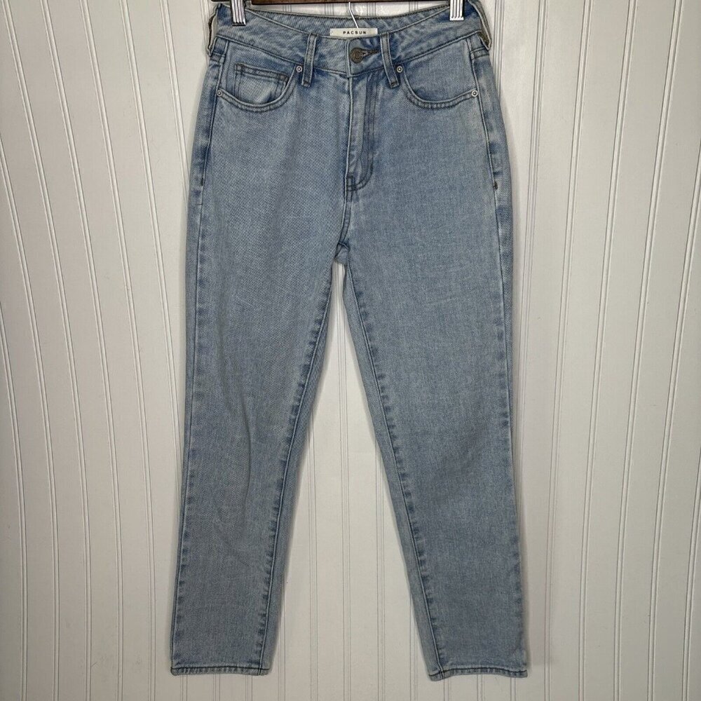 PacSun‎ Moms Jeans Womens 23 High Rise Light Wash 5-Pocket Jeans
